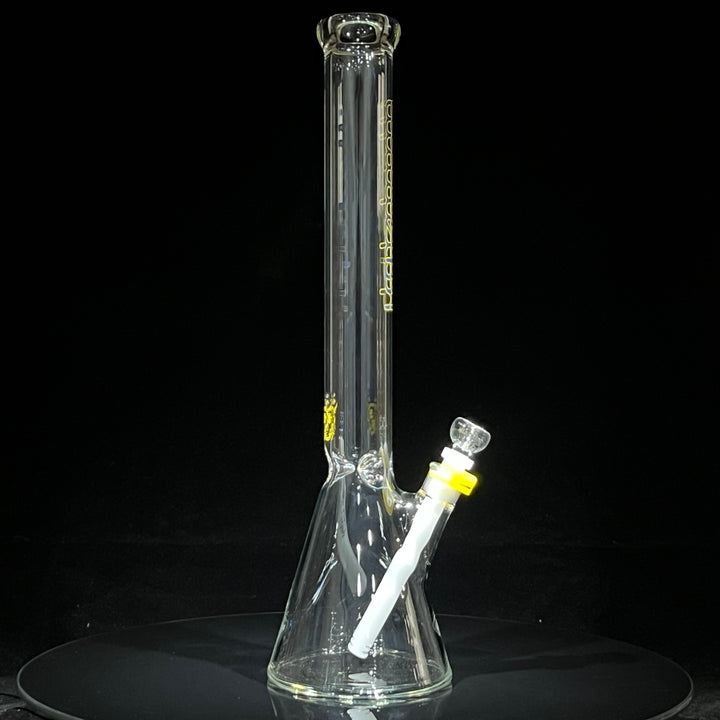 Illadelph Blue and Yellow Beaker Bong Glass Pipe Illadelph Glass