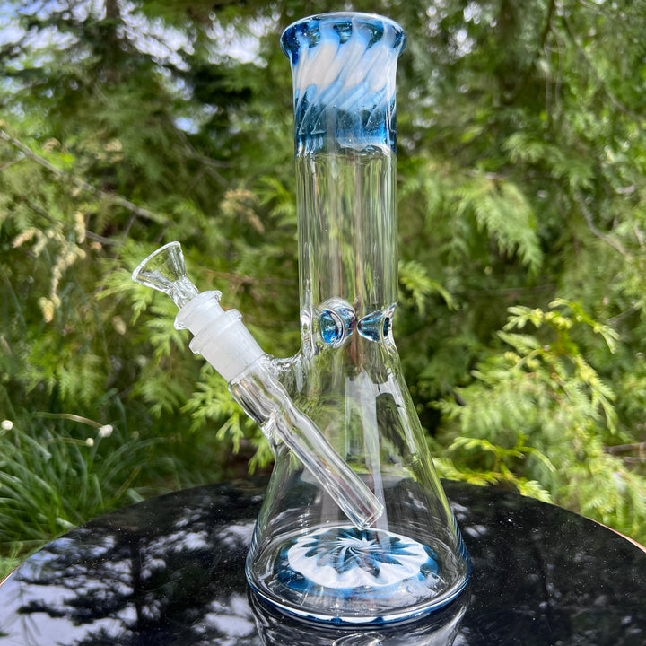 Glass Berry Cupcake 9.5" Beaker Bong Glass Pipe Glass Berry Cupcake   