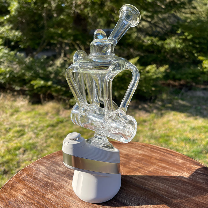 Inline Nautilus Recycler Puffco Peak Top Glass Pipe VIP Glass