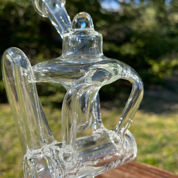 Inline Nautilus Recycler Puffco Peak Top Glass Pipe VIP Glass