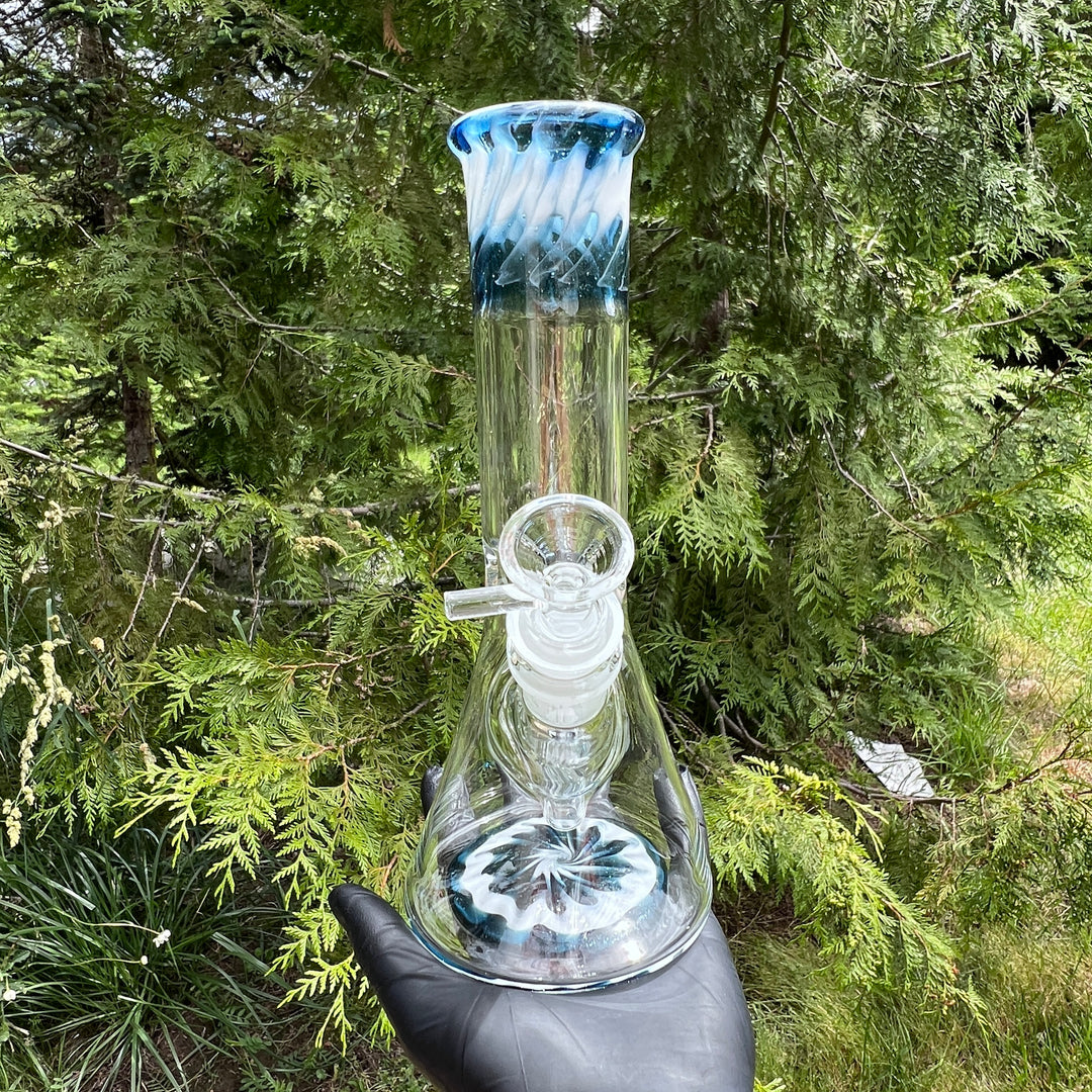 Glass Berry Cupcake 9.5" Beaker Bong Glass Pipe Glass Berry Cupcake   