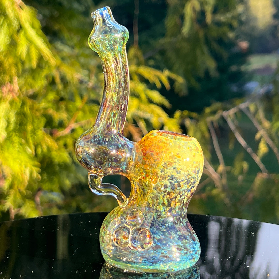 Smooth as Frit Bubbler Glass Pipe Sable Haze