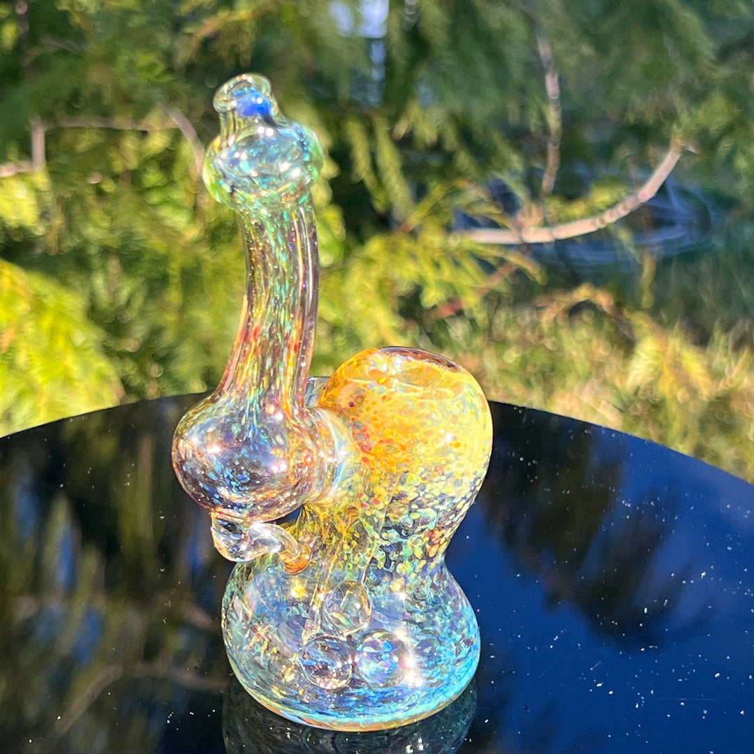 Smooth as Frit Bubbler Glass Pipe Sable Haze