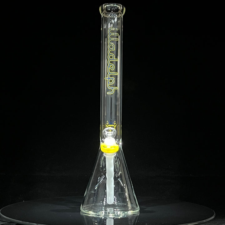 Illadelph Blue and Yellow Beaker Bong Glass Pipe Illadelph Glass