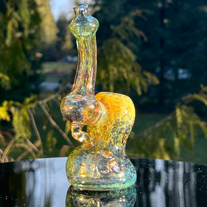 Smooth as Frit Bubbler Glass Pipe Sable Haze