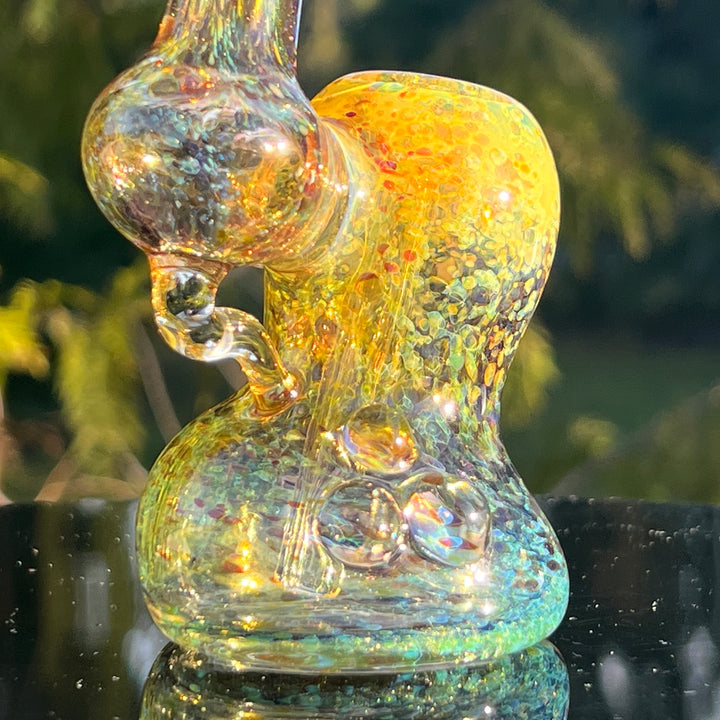 Smooth as Frit Bubbler Glass Pipe Sable Haze