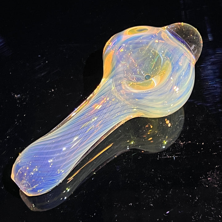 Scalloped Fumed Spoon Glass Pipe Schutz Glass   