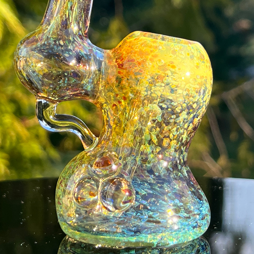 Smooth as Frit Bubbler Glass Pipe Sable Haze