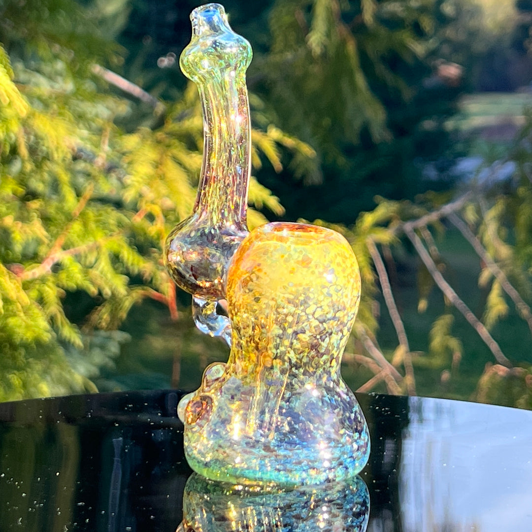 Smooth as Frit Bubbler Glass Pipe Sable Haze