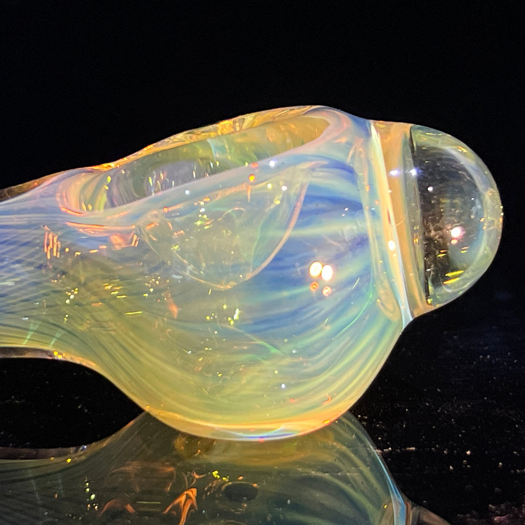 Scalloped Fumed Spoon Glass Pipe Schutz Glass   