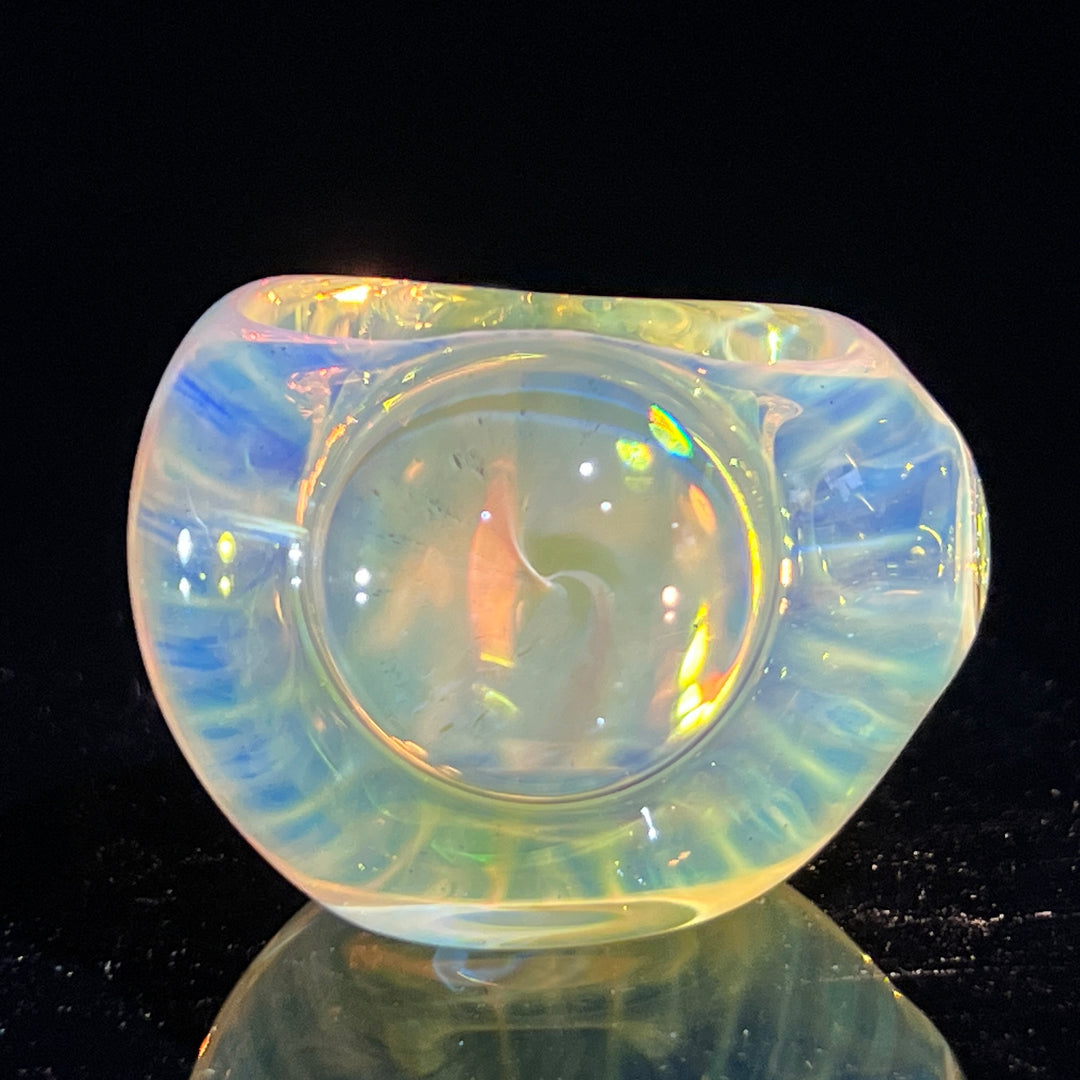 Scalloped Fumed Spoon Glass Pipe Schutz Glass   