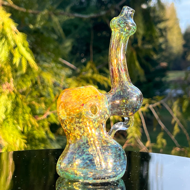 Smooth as Frit Bubbler Glass Pipe Sable Haze