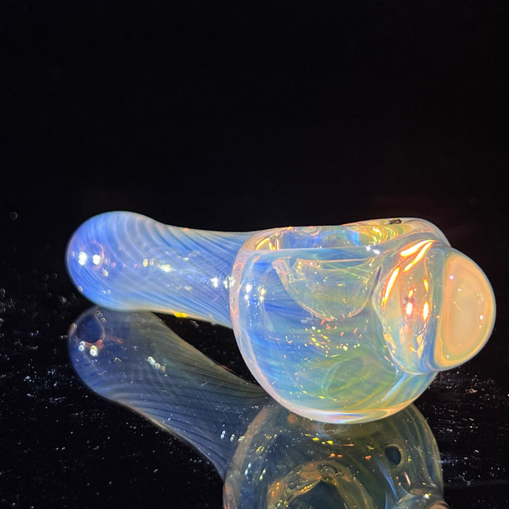 Scalloped Fumed Spoon Glass Pipe Schutz Glass   