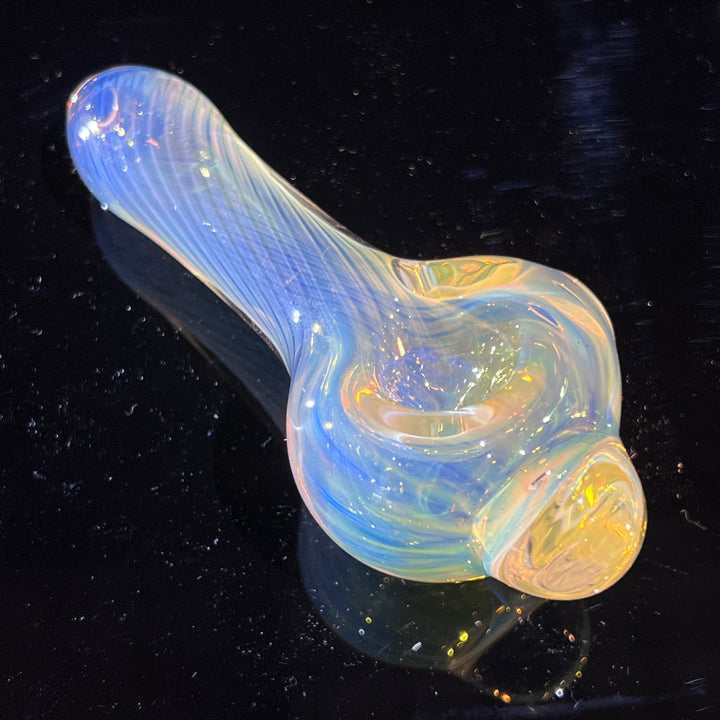 Scalloped Fumed Spoon Glass Pipe Schutz Glass   