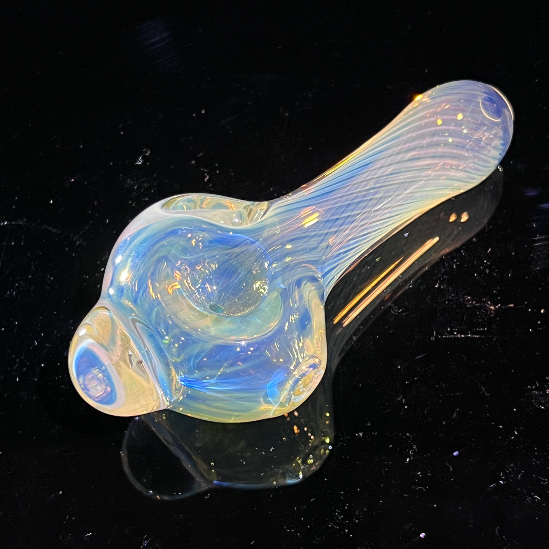 Scalloped Fumed Spoon Glass Pipe Schutz Glass   