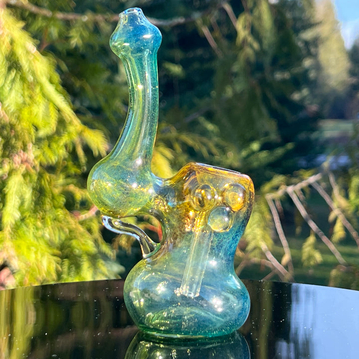 Smooth as Frit Bubbler Glass Pipe Sable Haze