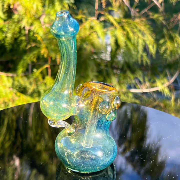 Smooth as Frit Bubbler Glass Pipe Sable Haze