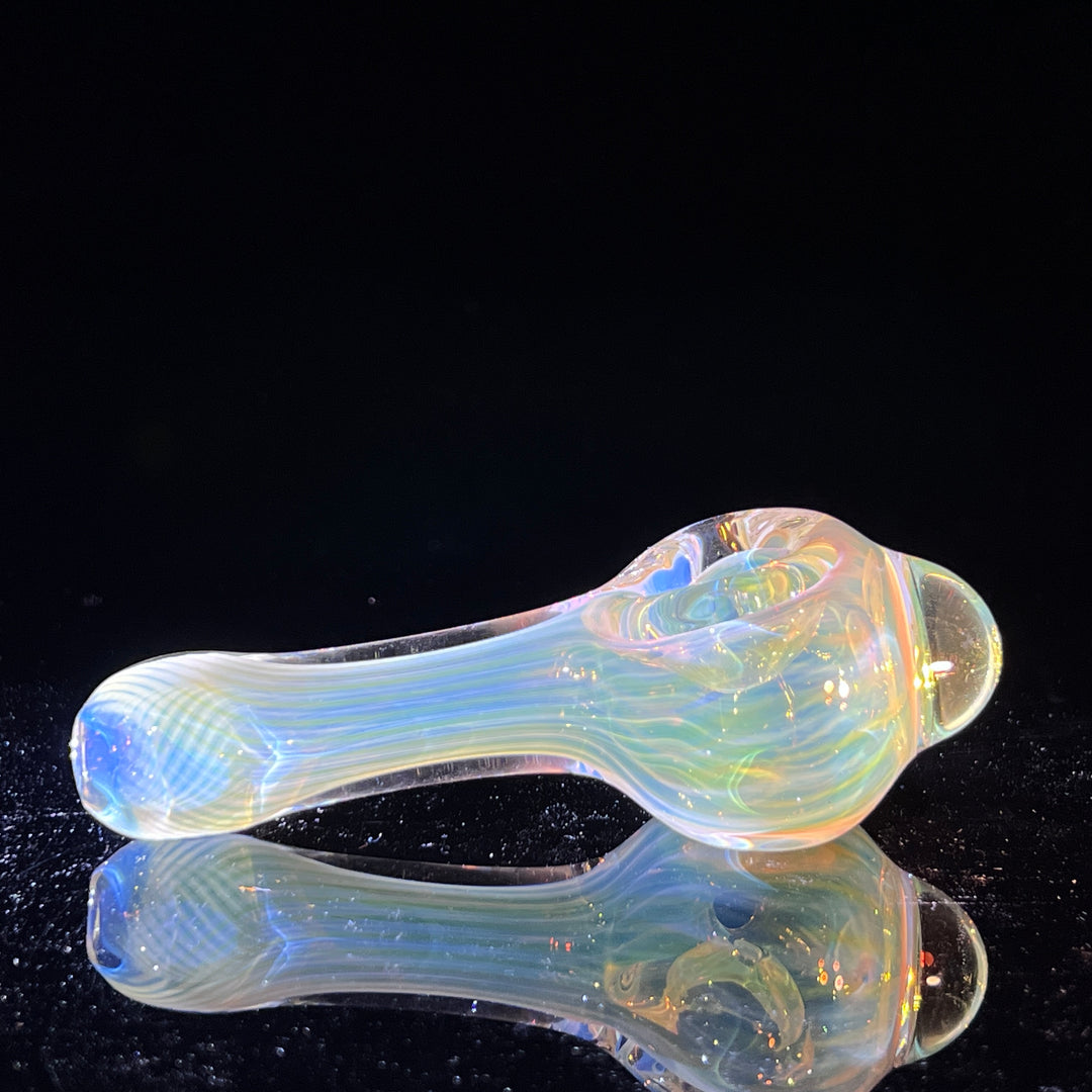 Scalloped Fumed Spoon Glass Pipe Schutz Glass   