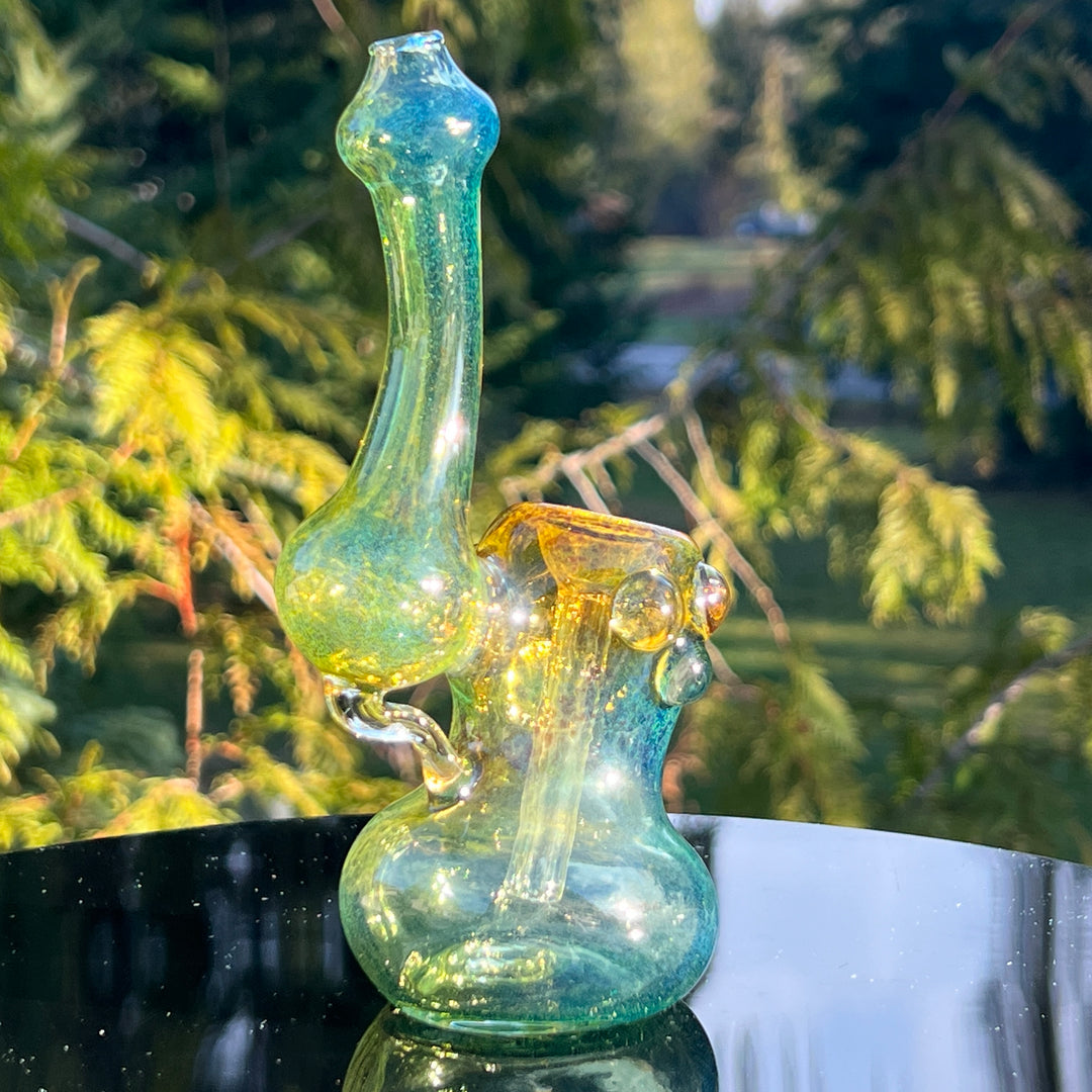 Smooth as Frit Bubbler Glass Pipe Sable Haze