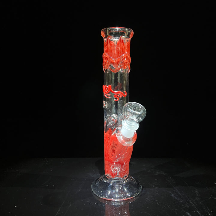 9.5" Swirl Straight Bong Glass Pipe Mary Jane's Glass   