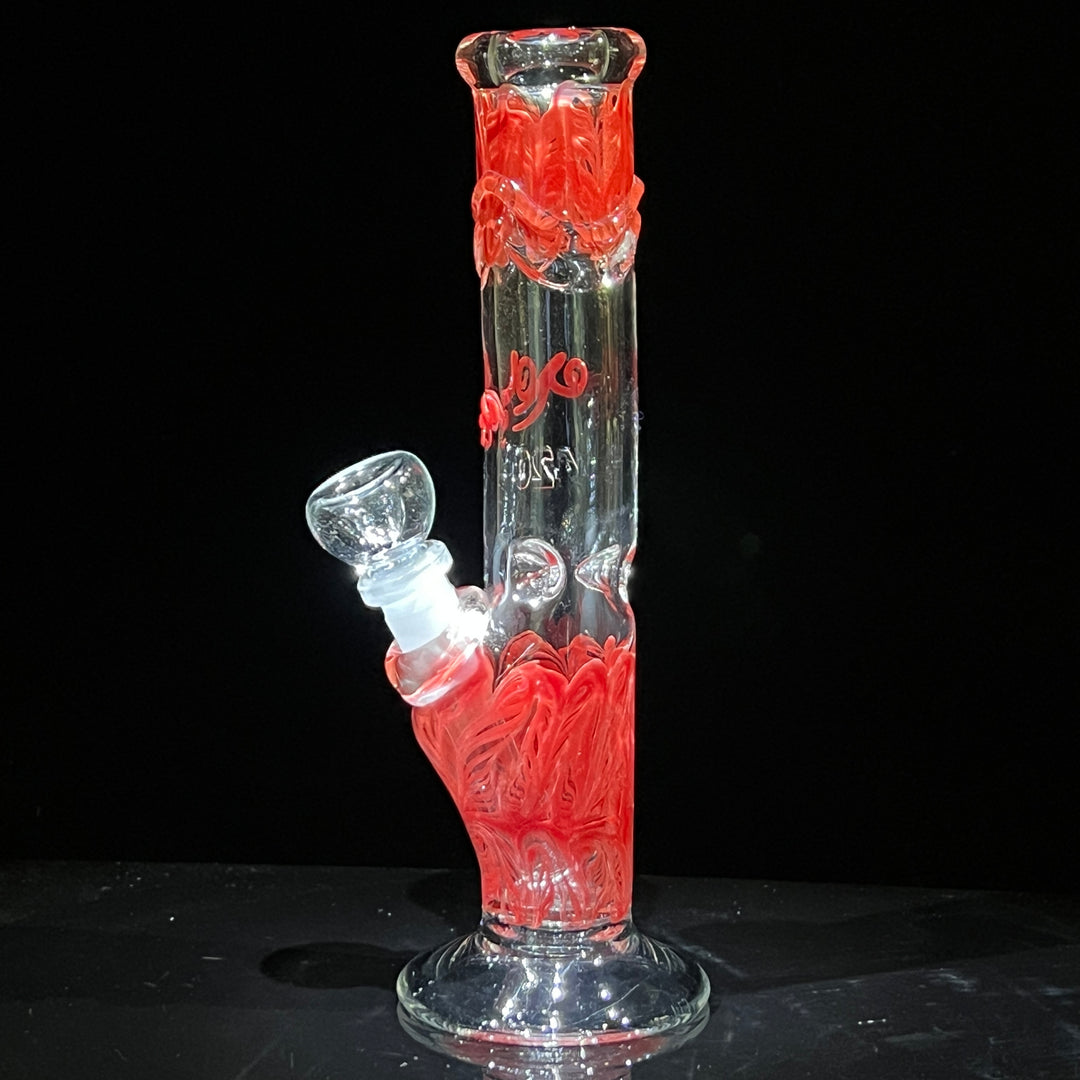 9.5" Swirl Straight Bong Glass Pipe Mary Jane's Glass   