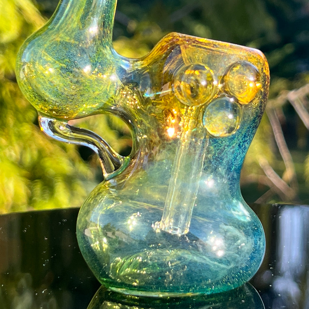 Smooth as Frit Bubbler Glass Pipe Sable Haze