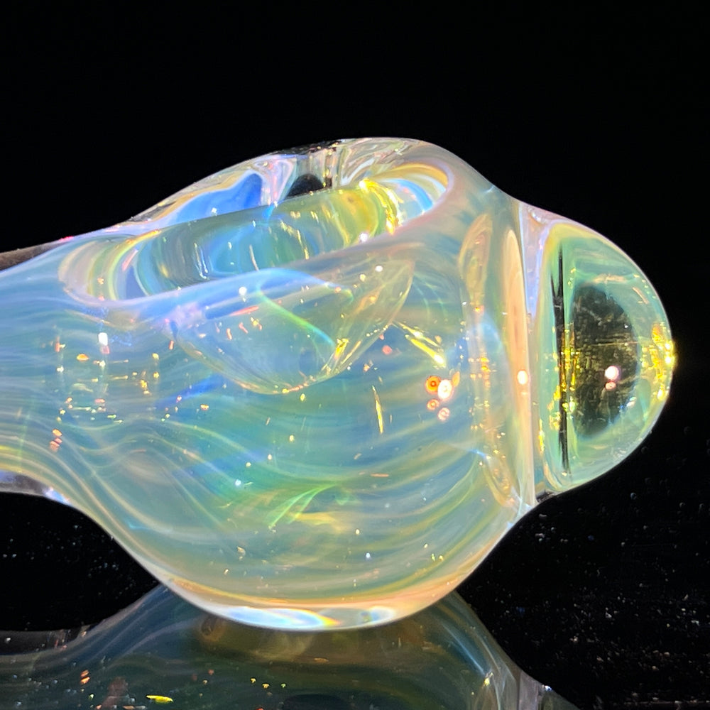 Scalloped Fumed Spoon Glass Pipe Schutz Glass   