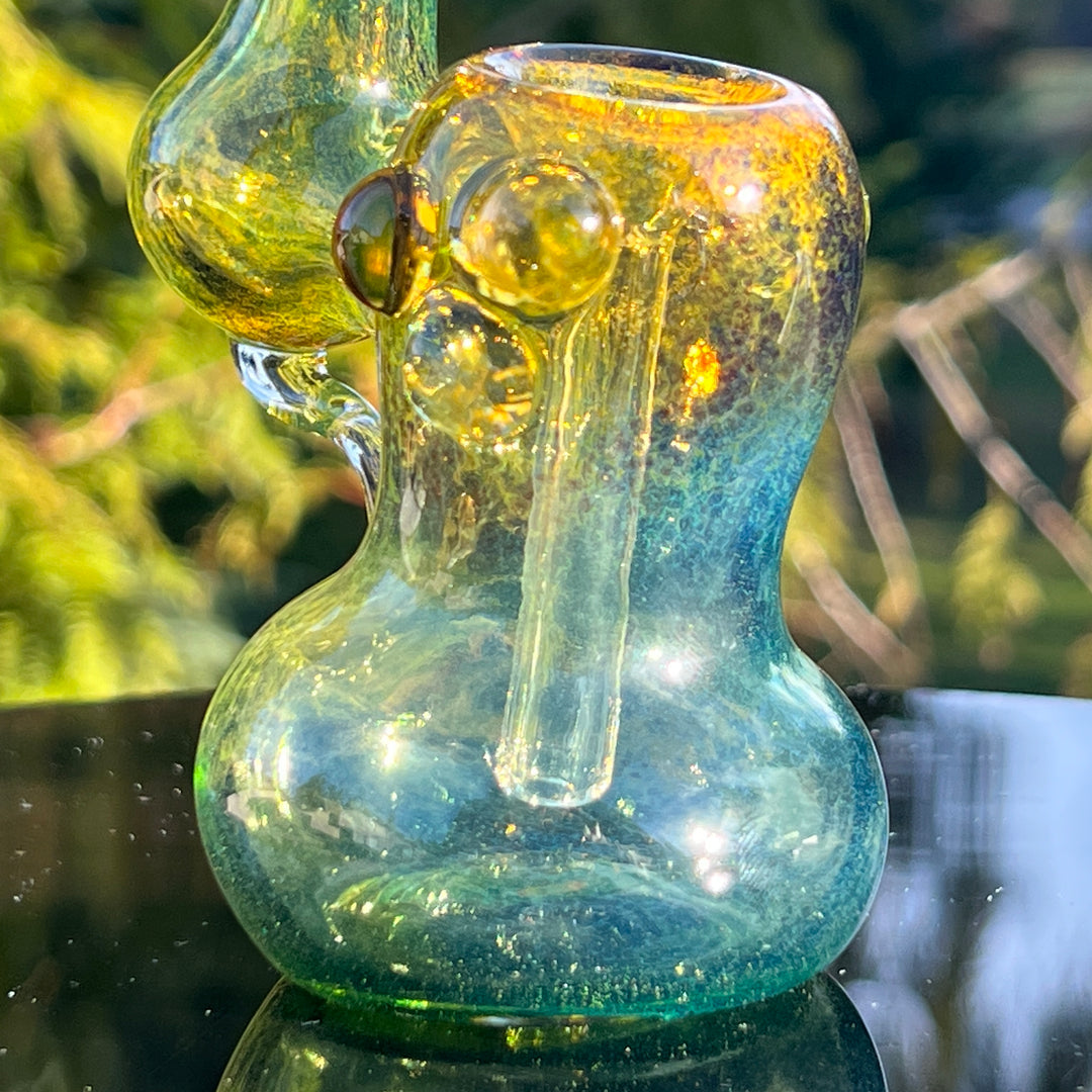 Smooth as Frit Bubbler Glass Pipe Sable Haze