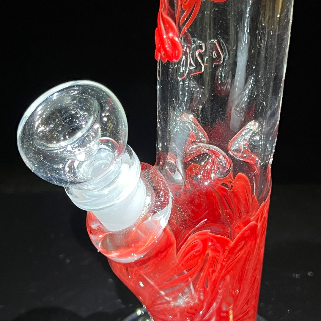 9.5" Swirl Straight Bong Glass Pipe Mary Jane's Glass   