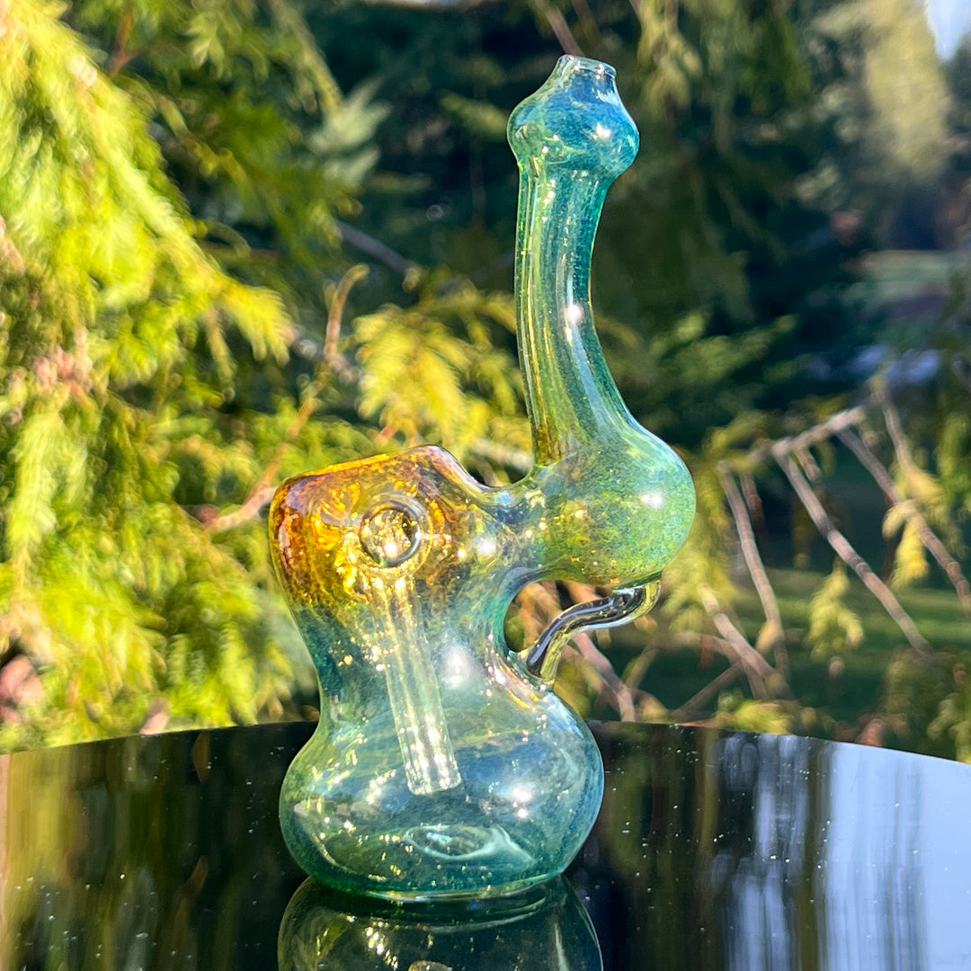 Smooth as Frit Bubbler Glass Pipe Sable Haze