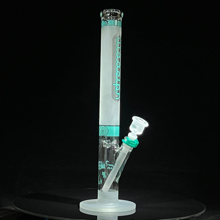 Illadelph Frosted Teal Straight Bong Glass Pipe Illadelph Glass