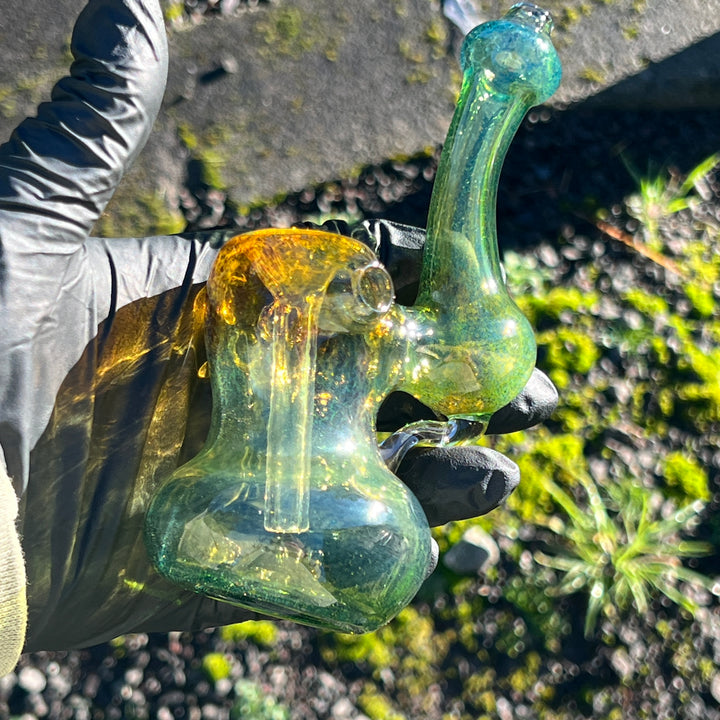 Smooth as Frit Bubbler Glass Pipe Sable Haze