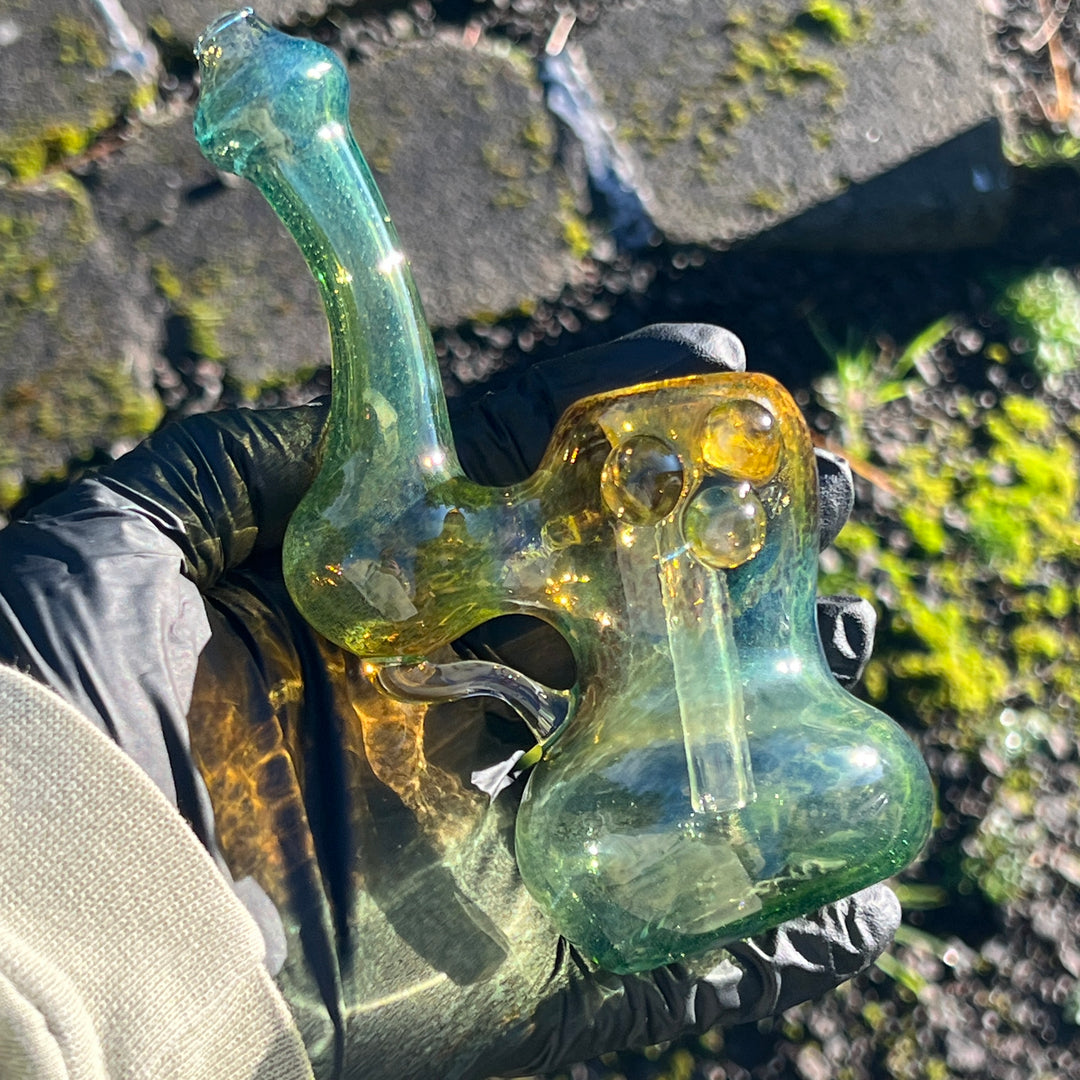 Smooth as Frit Bubbler Glass Pipe Sable Haze