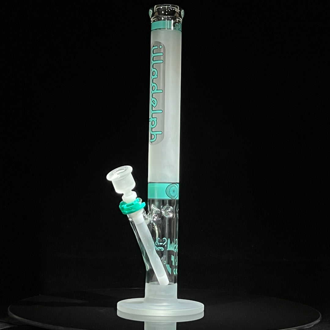 Illadelph Frosted Teal Straight Bong Glass Pipe Illadelph Glass