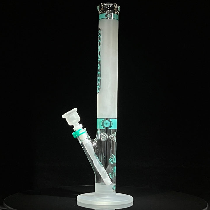 Illadelph Frosted Teal Straight Bong Glass Pipe Illadelph Glass