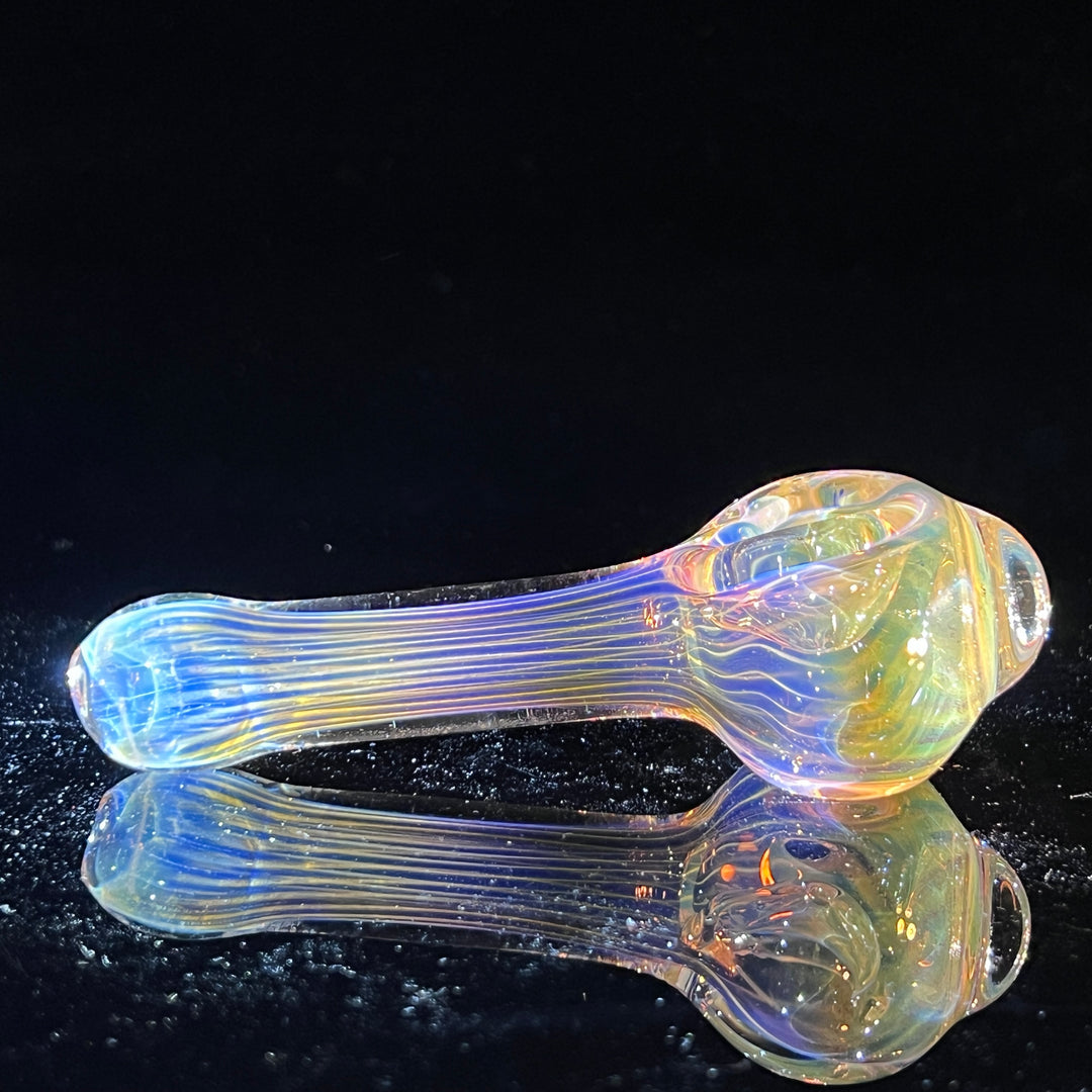 Scalloped Fumed Spoon Glass Pipe Schutz Glass   