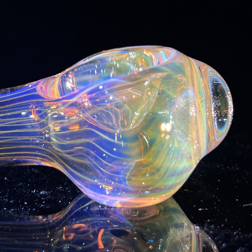 Scalloped Fumed Spoon Glass Pipe Schutz Glass   