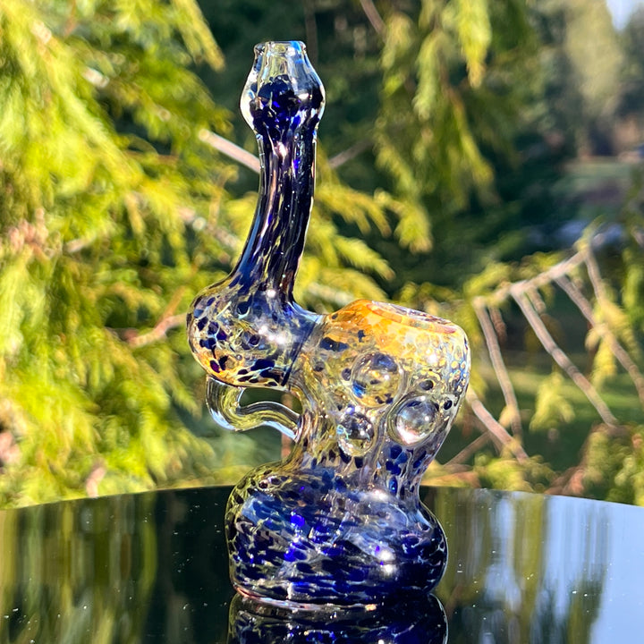 Smooth as Frit Bubbler Glass Pipe Sable Haze