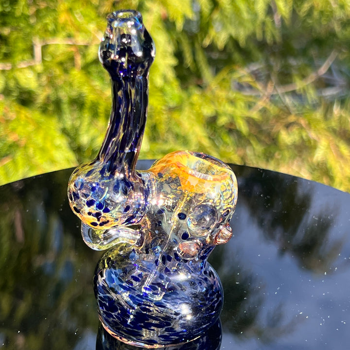 Smooth as Frit Bubbler Glass Pipe Sable Haze