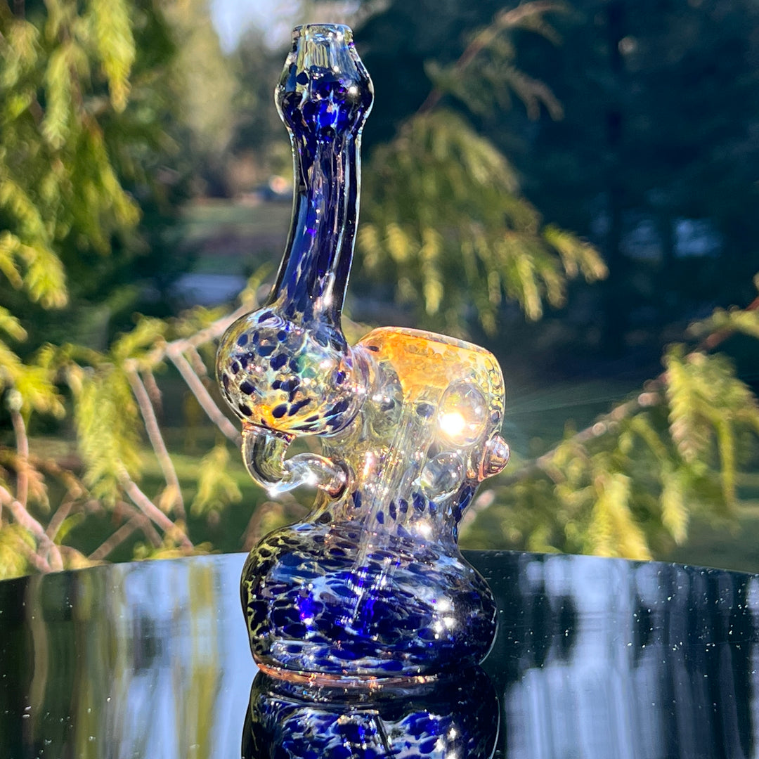 Smooth as Frit Bubbler Glass Pipe Sable Haze