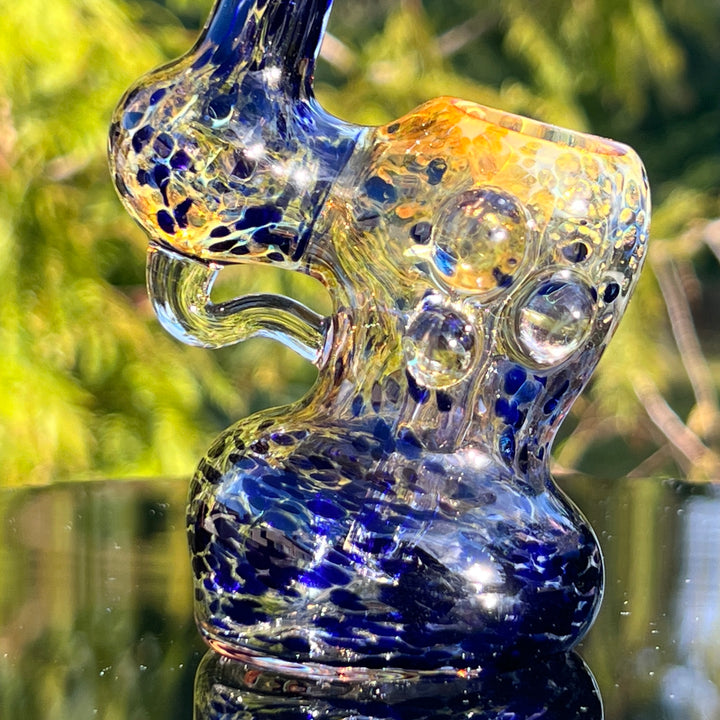 Smooth as Frit Bubbler Glass Pipe Sable Haze