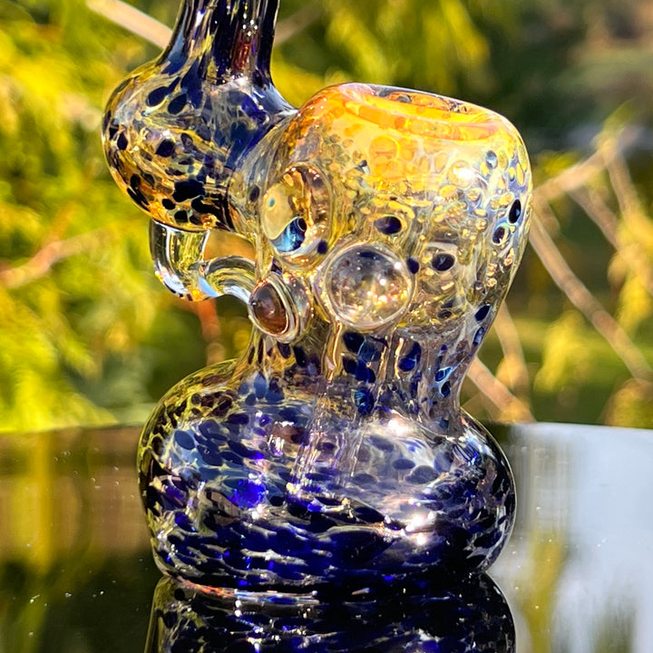 Smooth as Frit Bubbler Glass Pipe Sable Haze