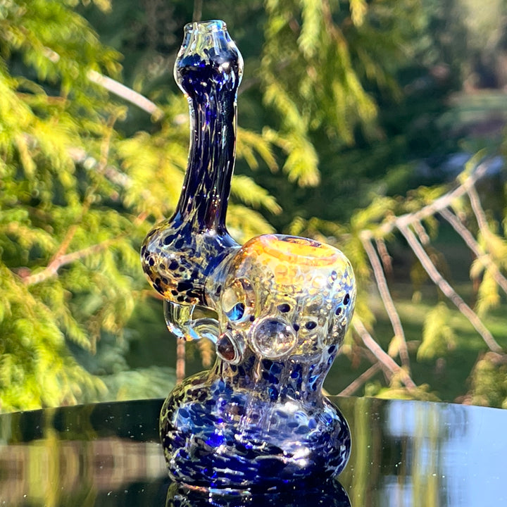 Smooth as Frit Bubbler Glass Pipe Sable Haze