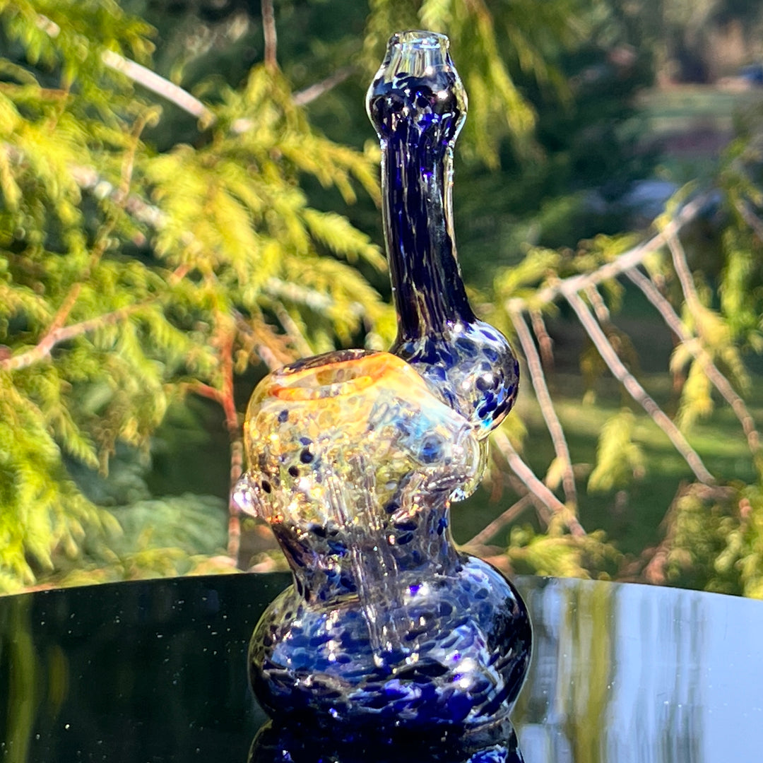 Smooth as Frit Bubbler Glass Pipe Sable Haze