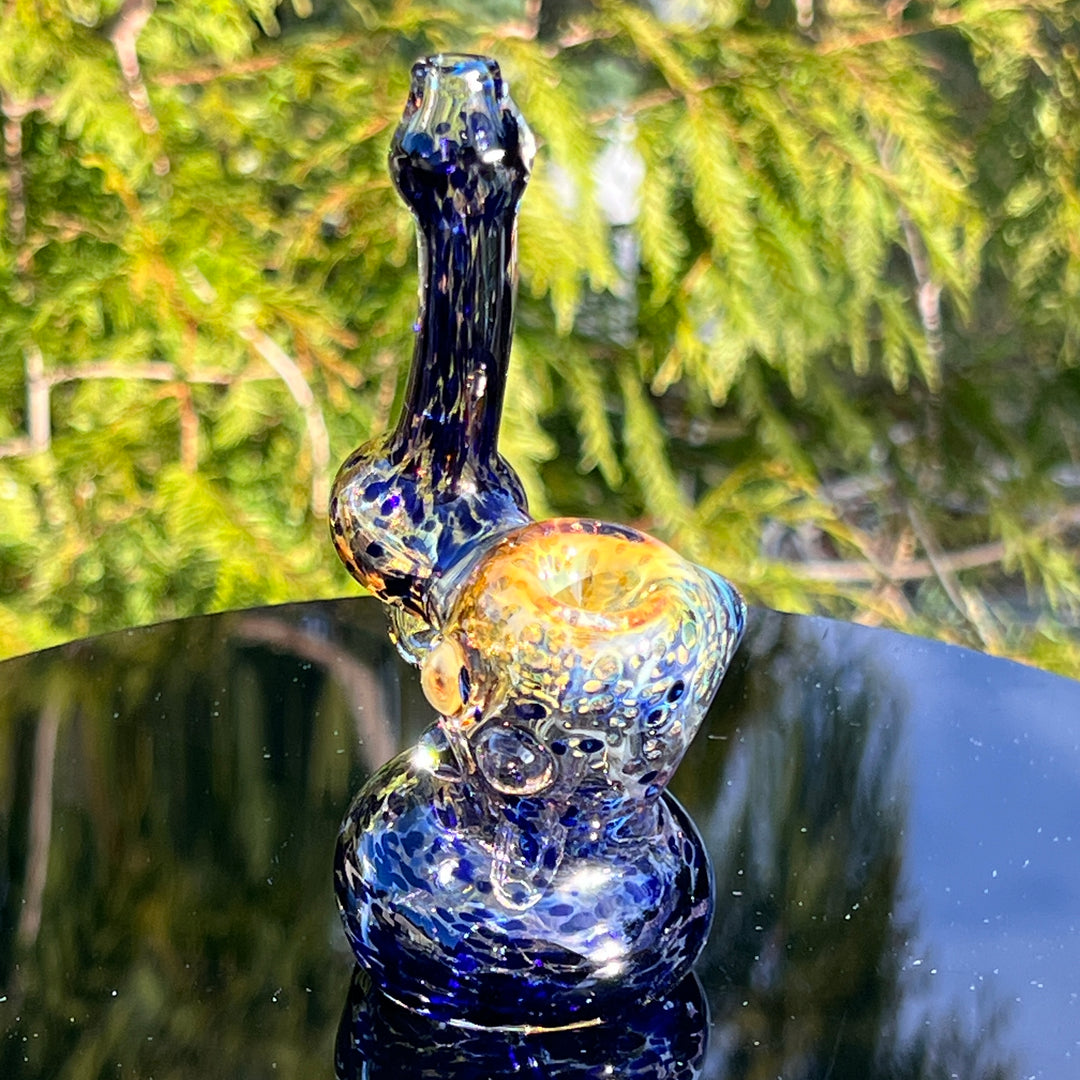 Smooth as Frit Bubbler Glass Pipe Sable Haze