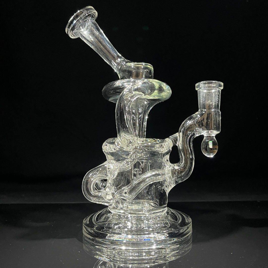 Mirrored Funnel Recycler Dab Rig Glass Pipe VIP Glass