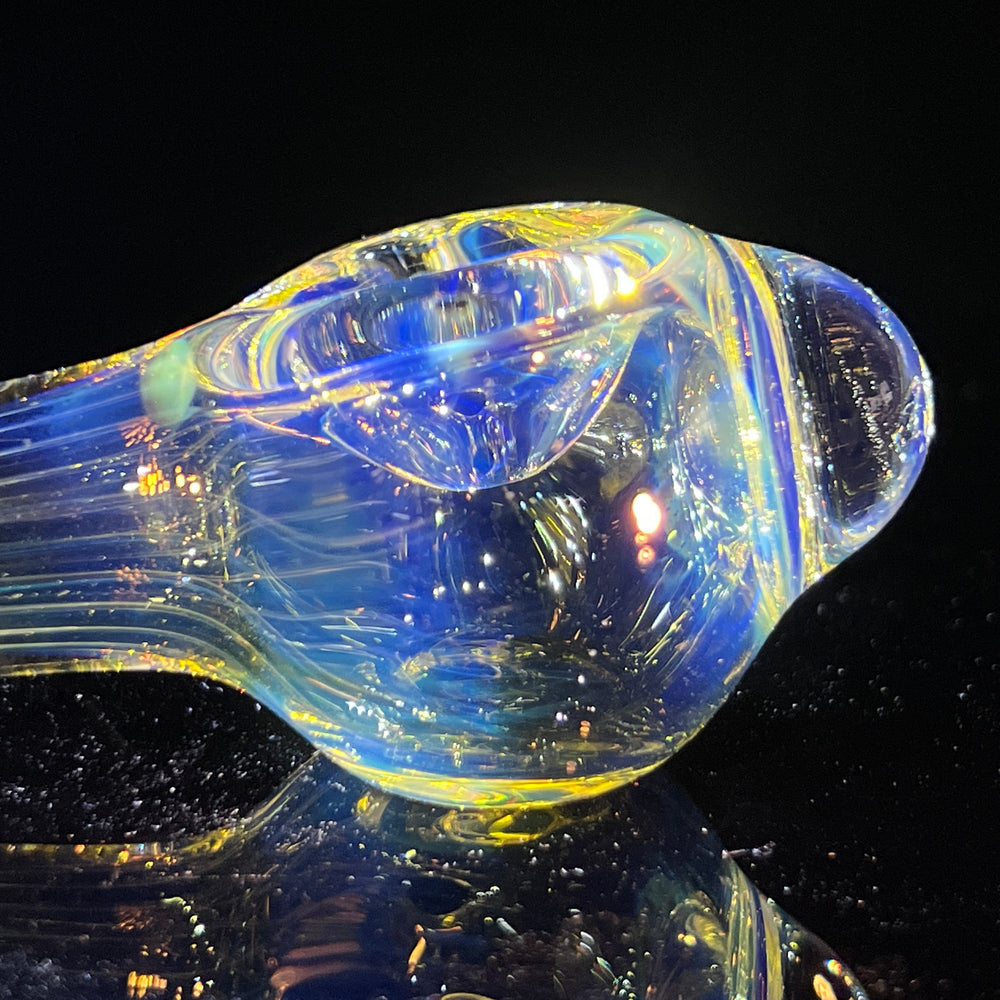 Scalloped Fumed Spoon Glass Pipe Schutz Glass   