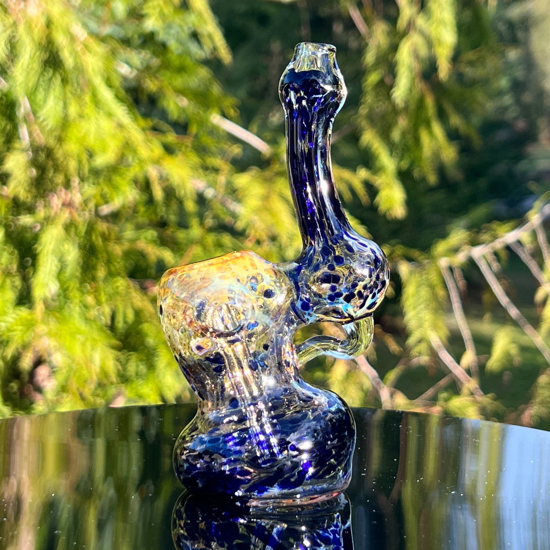 Smooth as Frit Bubbler Glass Pipe Sable Haze