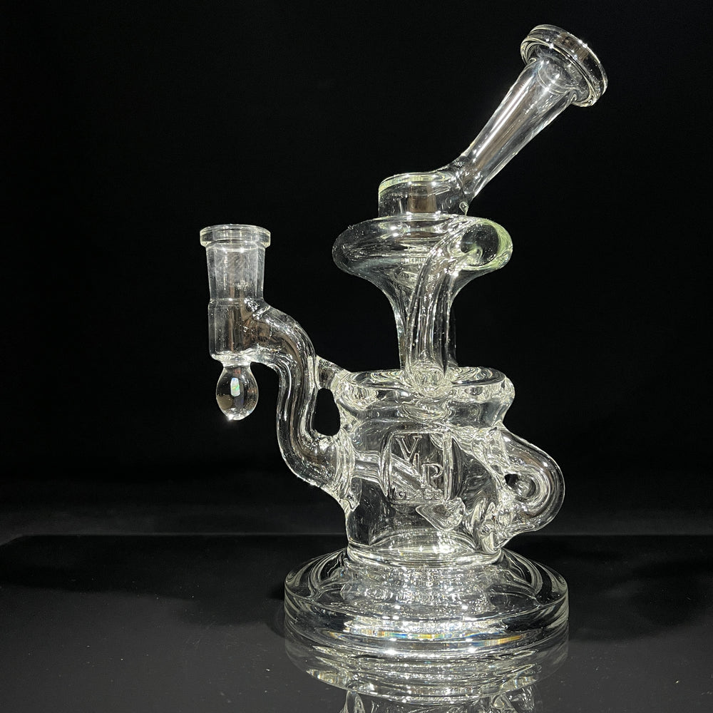 Mirrored Funnel Recycler Dab Rig Glass Pipe VIP Glass