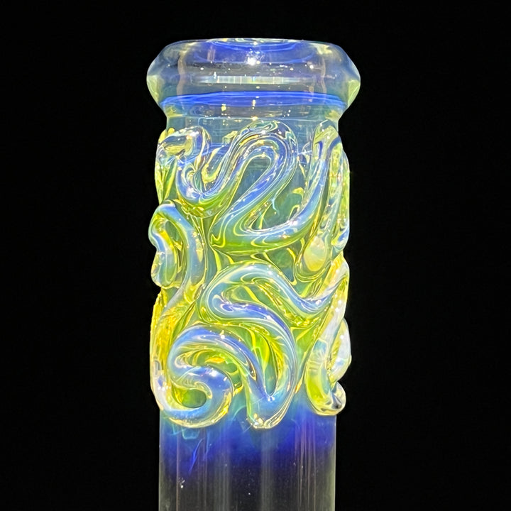 10" Fumed Squiggle Beaker Bong Glass Pipe Mary Jane's Glass   